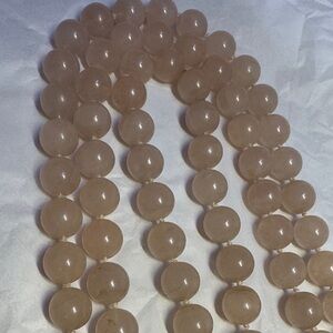 Vintage rose quartz beaded Necklace